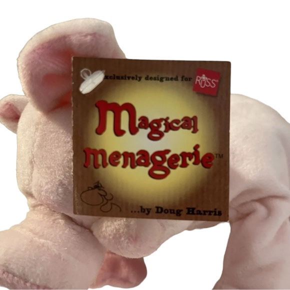 Russ Magic Menagerie Pink Pig Plush Toy Stuffed Animal Stuffie NWT - Picture 7 of 16